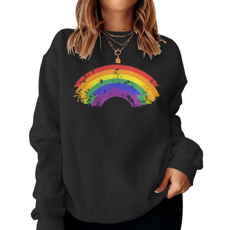 Rainbow Lgbt Flag Pride Gay Lesbian Flags Couple Men Women Women Sweatshirt