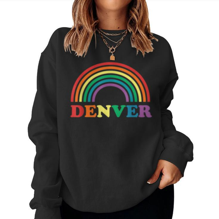 Rainbow Pride Gay Lgbt Denver Colorado Co Women Sweatshirt