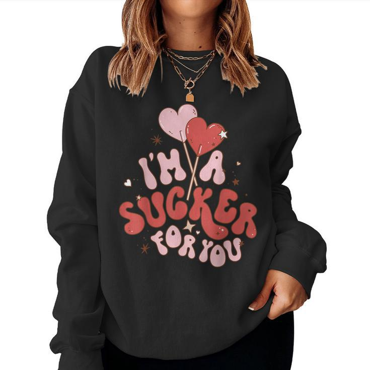 Retro I'm A Sucker For You Vintage Styles Lollipops Women Sweatshirt