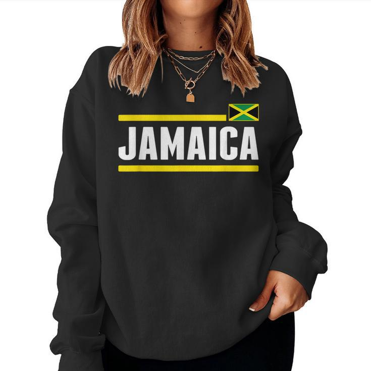 Retro Jamaica Flag Vintage Jamaican Men Souvenir  Women Crewneck Graphic Sweatshirt