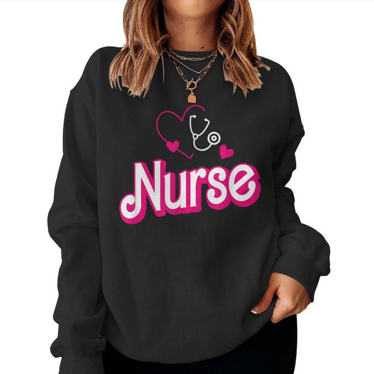 Retro Nurse Nurse Week Nurse Women Sweatshirt