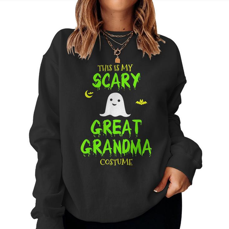 This Is My Scary Great Grandma Costume Halloween Lazy Easy Women Sweatshirt