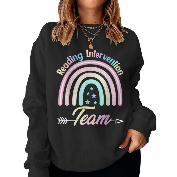Science Of Reading Teacher Reading Intervention Team Women Sweatshirt