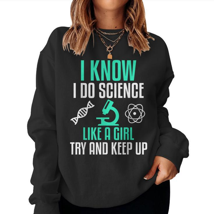 Science Stem Girl Biology Pharmacy Tech Women Sweatshirt