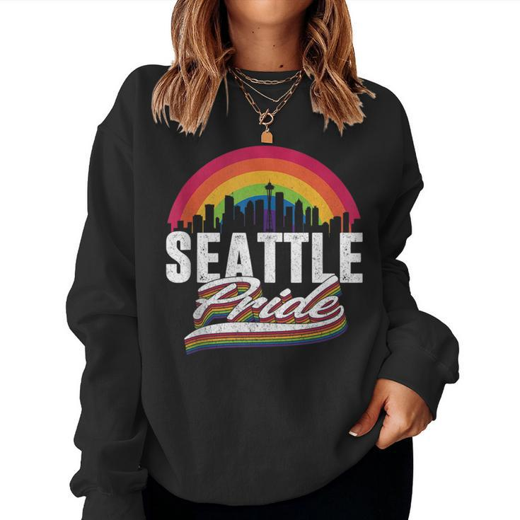 Seattle Lgbt Lesbian Gay Bisexual Rainbow Lgbtq Pride Women Sweatshirt