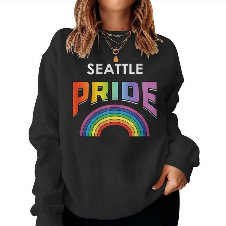 Seattle Lgbt Pride 2020 Rainbow Women Sweatshirt