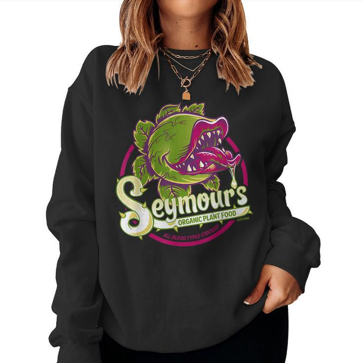 Seymour's Plant Food Creepy Cute Spooky Horror Musical Creepy Women Sweatshirt