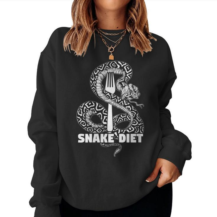 Snake Diet Motivational Pun For Nutritionist Dietician Women Sweatshirt