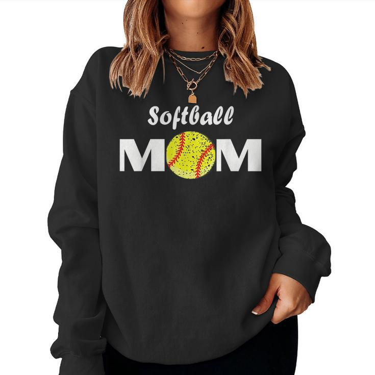 Softball Mom Softball For Mom Women Sweatshirt