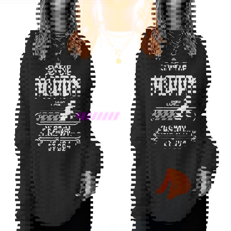 Soon To Be Mommy 2024 First Time Mom Pregnancy Women Sweatshirt