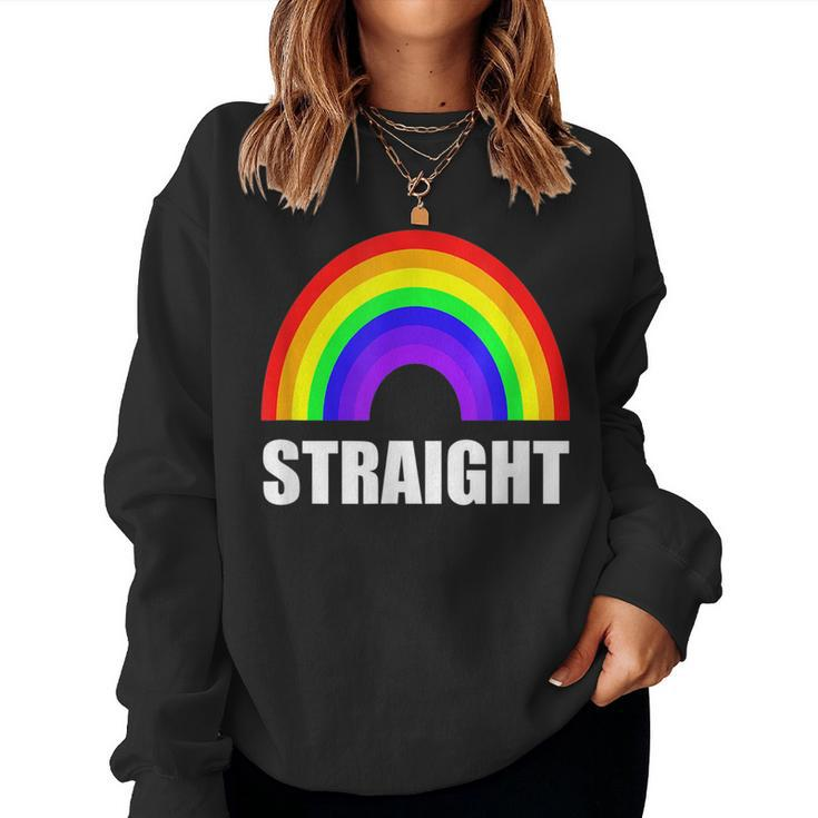 Straight Heterosexual Rainbow Women Sweatshirt