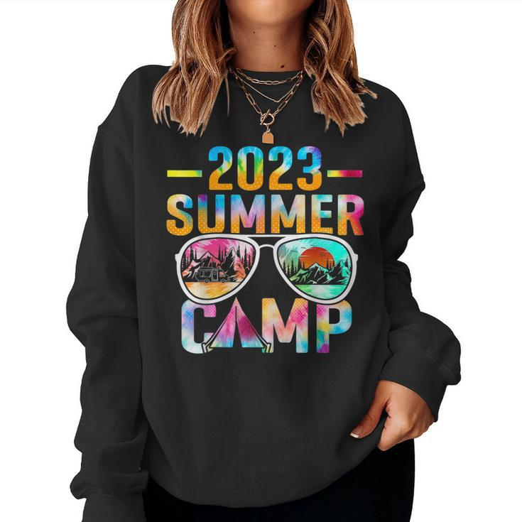 Summer Camp 2023 Sunglasses Camping Vacation Tie Dye Women Women Sweatshirt