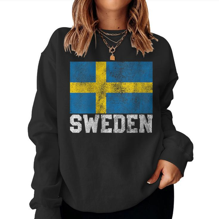 Swedish Sweden Flag National Pride Roots Country Family Women Sweatshirt
