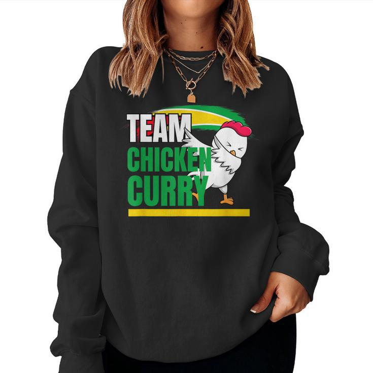 Team Chicken Curry Guyana And Trinidad Patriotic Cricket Women Sweatshirt