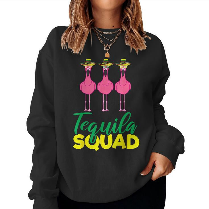 Tequila Squad Flamingo Matching Cinco De Mayo Team Sweatshirt
