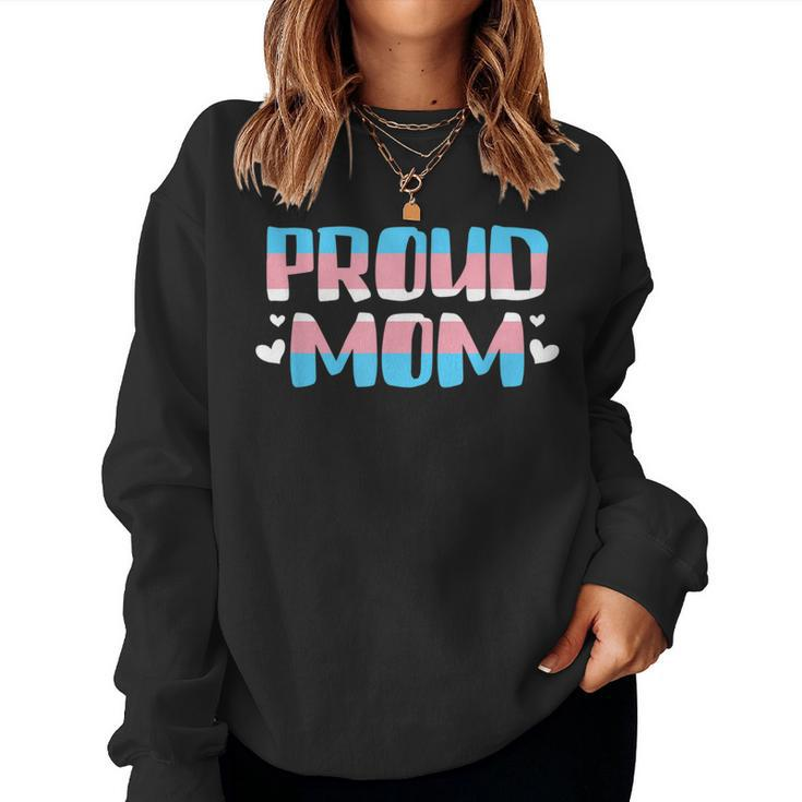Transgender Proud Mom - Mom Transgender Pride Outfit Women Sweatshirt