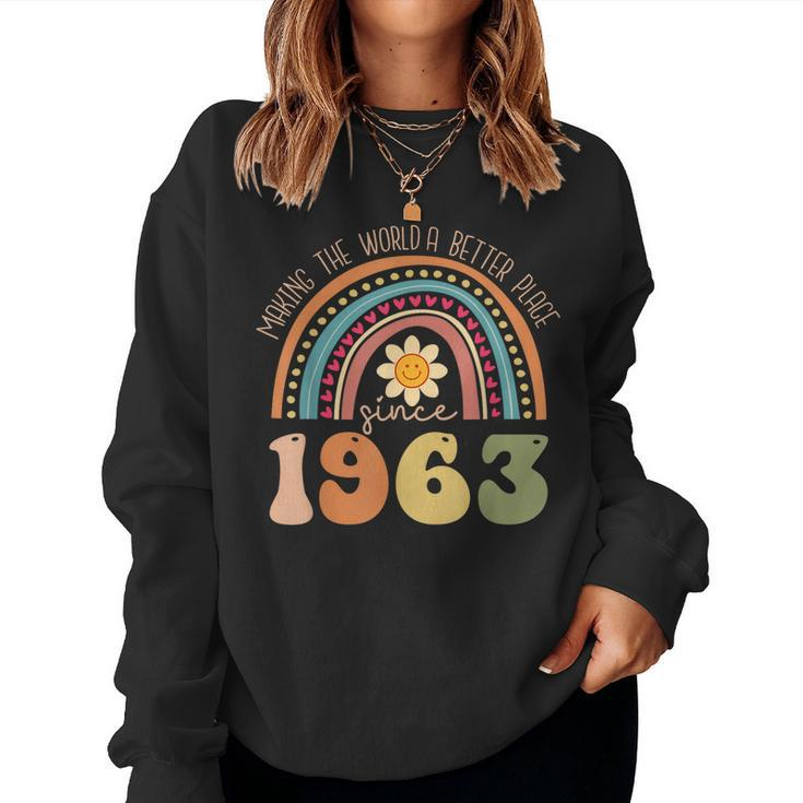 Turning 60 Retro 1963 60Th Birthday For Women Women Sweatshirt