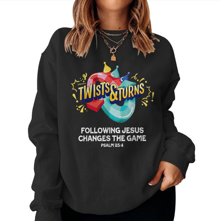 Twists And Turns Vbs Vibes Christian Games Games Women Sweatshirt