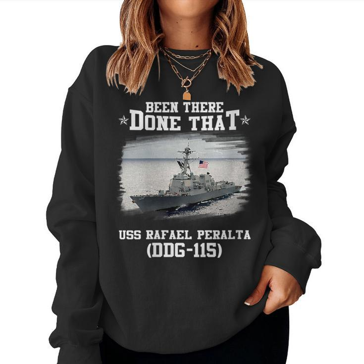 Uss Rafael Peralta Ddg-115 Destroyer Class Father Day  Women Crewneck Graphic Sweatshirt