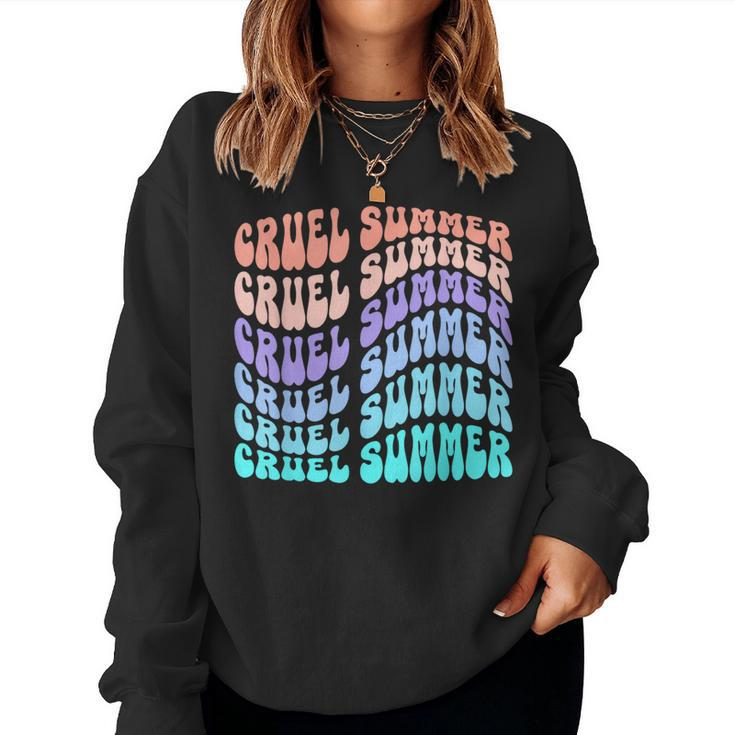 Vintage 70S Style Cruel Summer Groovy Style Women Sweatshirt