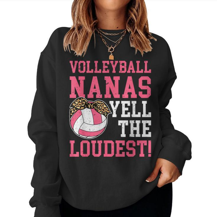 Volleyball Nana Grandma Nana Of A Volleyball Player Women Sweatshirt