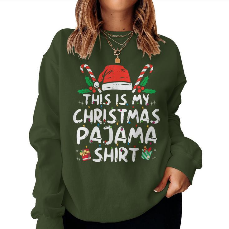 This Is My Christmas Pajama Xmas Pjs Women Women Sweatshirt