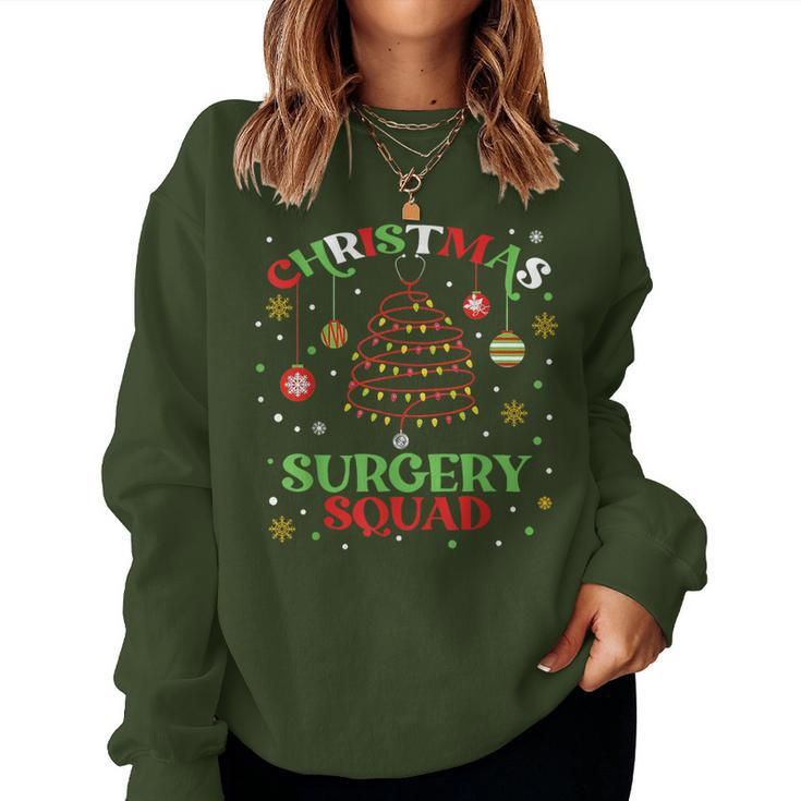Christmas Surgery Squad Medical Surgical Nurse Rn Xmas Women Sweatshirt