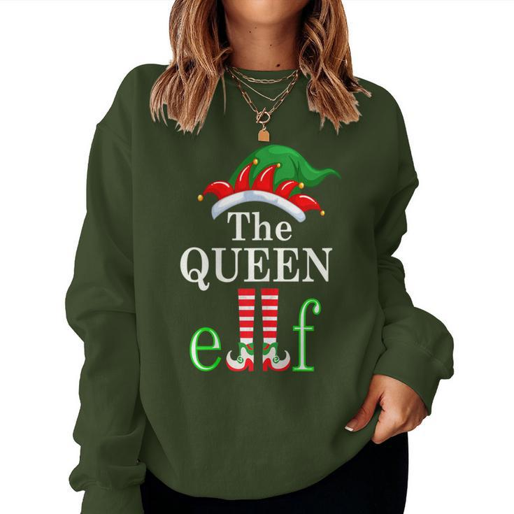 The Queen Elf Family Matching Group Christmas Pajama Women Sweatshirt