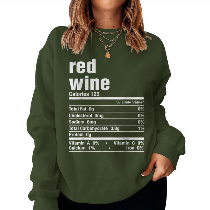 Red Wine Thanksgiving Christmas Matching Women Sweatshirt