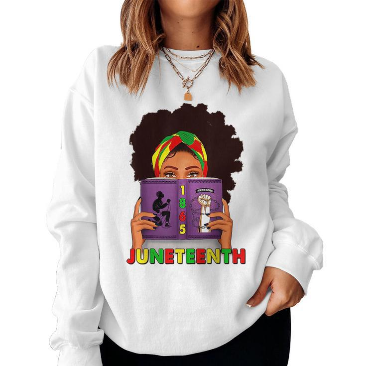 1865 Junenth African American Freedom Day Women Girls Women Sweatshirt