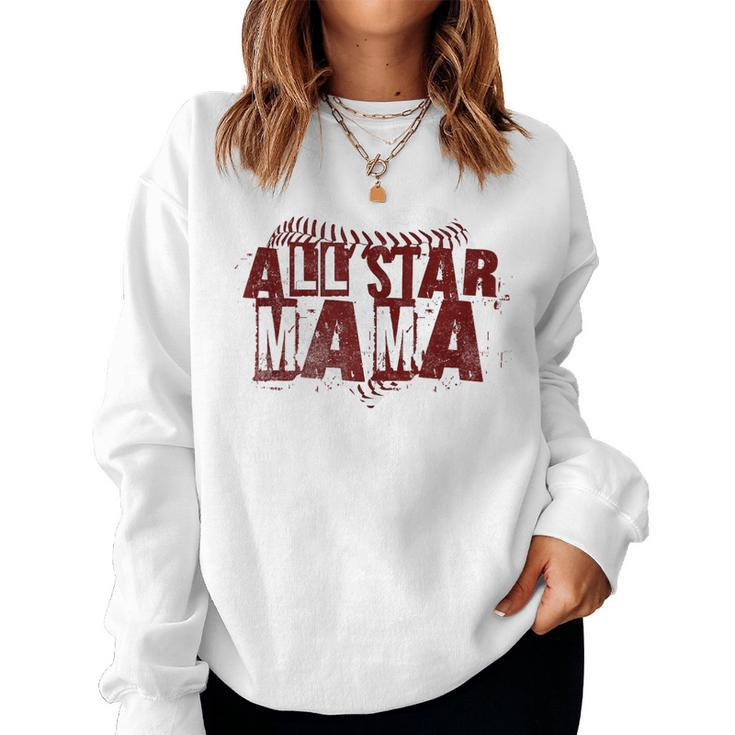 Baseball All Star Mom Softball All Star Mama For Mom Sweatshirt