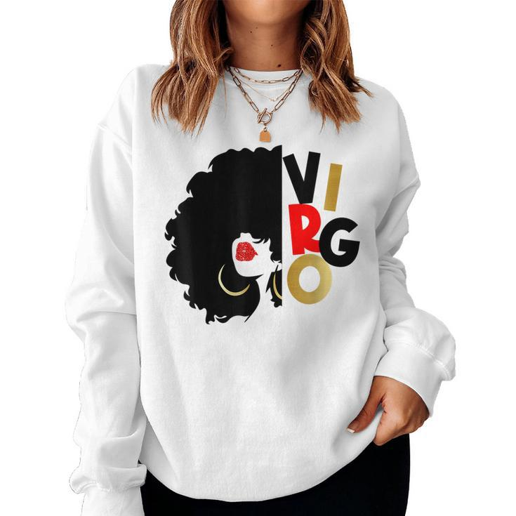 Black Birthday Melanin Girl Virgo Queen Women Sweatshirt