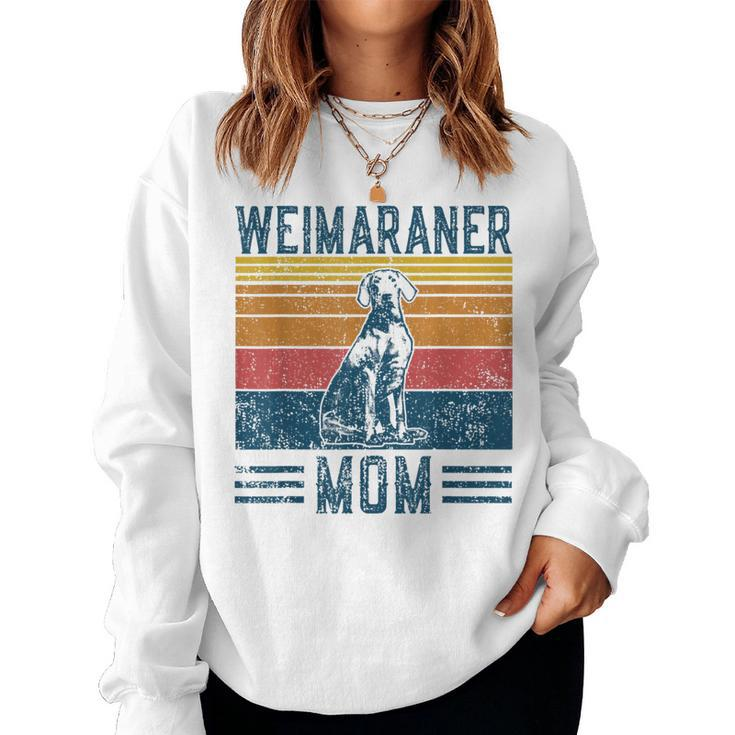Dog Weimaraner Mom Vintage Weimaraner Mom Women Sweatshirt