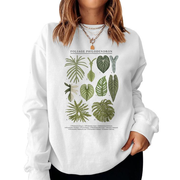 Foliage Philodendron Aroid Plants Lover Anthurium Women Sweatshirt