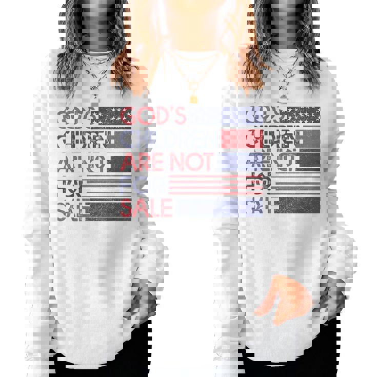 Gods Children Are Not For Sale Women Sweatshirt