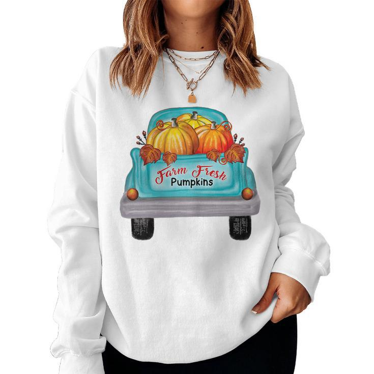 Halloween Fall Pumpkinstruck Fall Women Sweatshirt