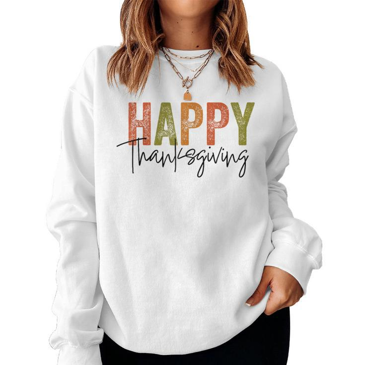 Happy Thanksgiving Boys Girls Women Sweatshirt