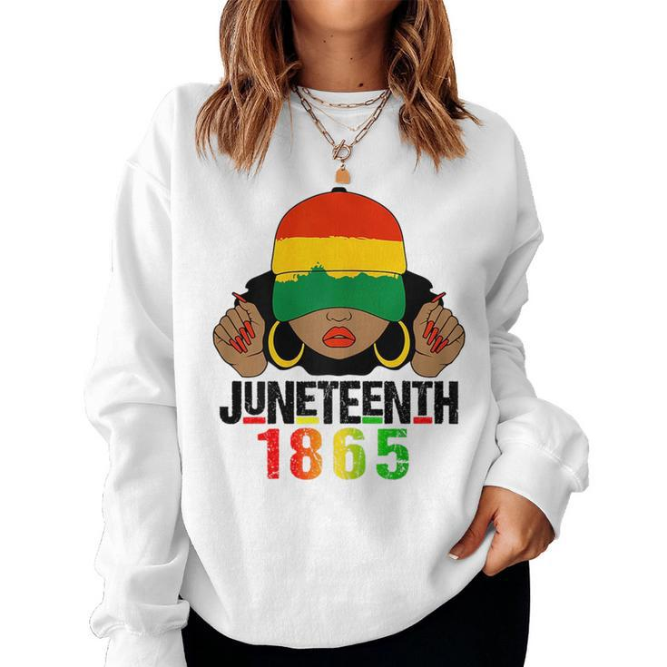 Junenth Is My Independence Day Black Women Black Pride  Women Crewneck Graphic Sweatshirt