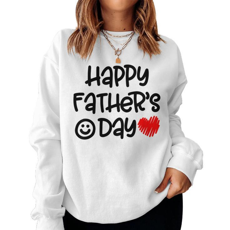Kids Happy Fathers Day For Toddler Girl Baby Daughter Women Sweatshirt