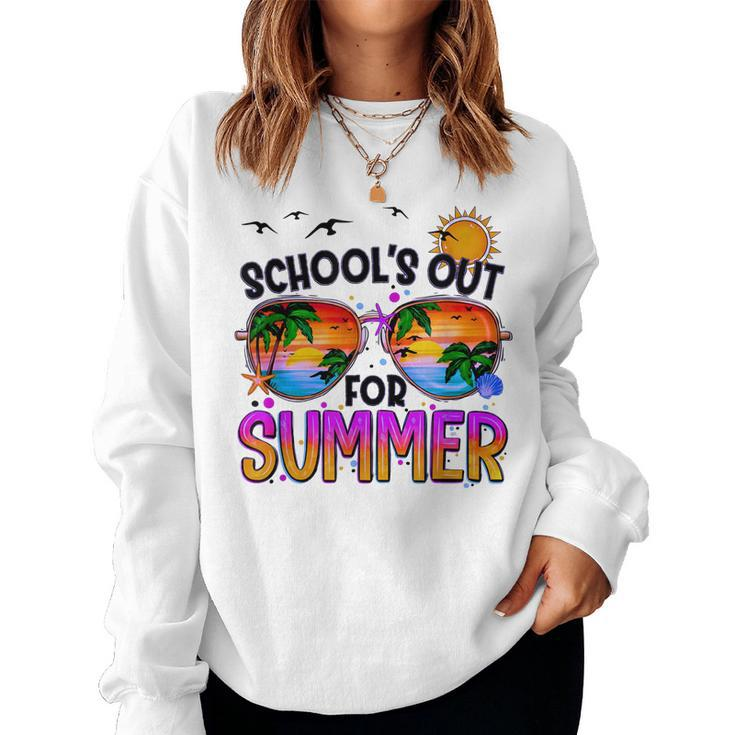 Last Day Of School Graduation Schools Out For Summer Teacher Women Sweatshirt