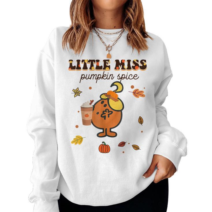 Little Miss Pumpkin Spice Cute Fall Pumpkin Thanksgiving Women Sweatshirt