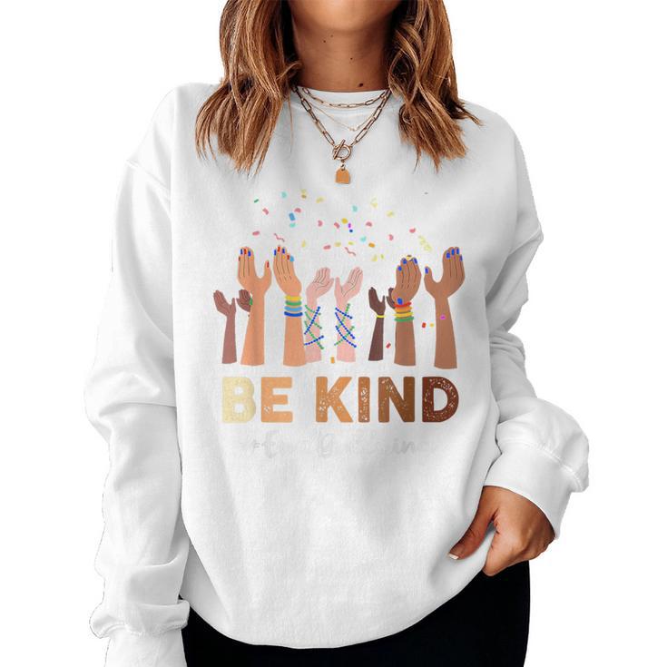 National Unity Day 2023 Orange Anti Bullying Be Kind Women Sweatshirt