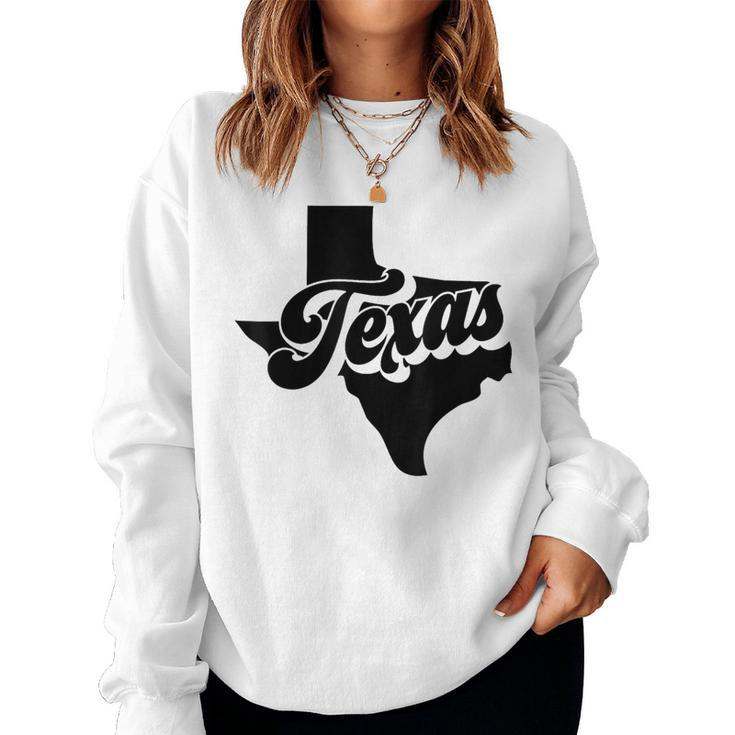 Retro Vintage Texas Matching Family Men Women Texas s And Merchandise Women Sweatshirt