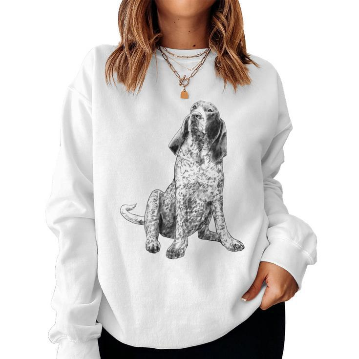 Sitting Dog American Gascon Hound Women Sweatshirt