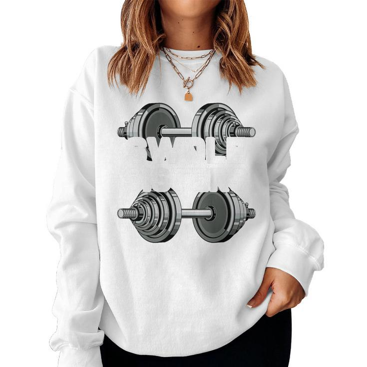 Swole Sisters Powerlifting Gym Workout Swole Gainz Women Sweatshirt