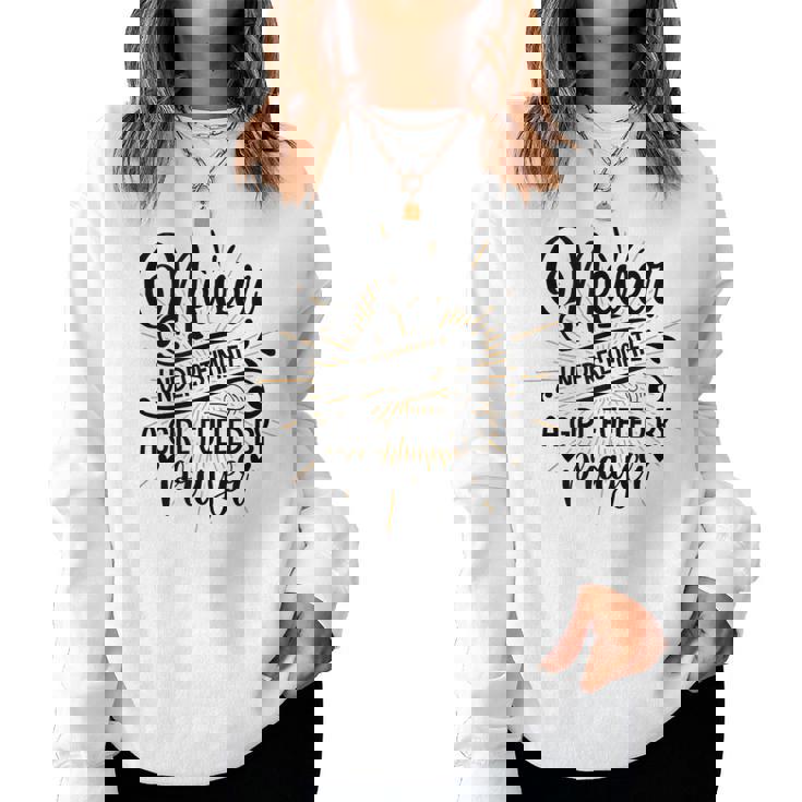 Never Underestimate Christian Faith For Believers Women Sweatshirt Monsterry