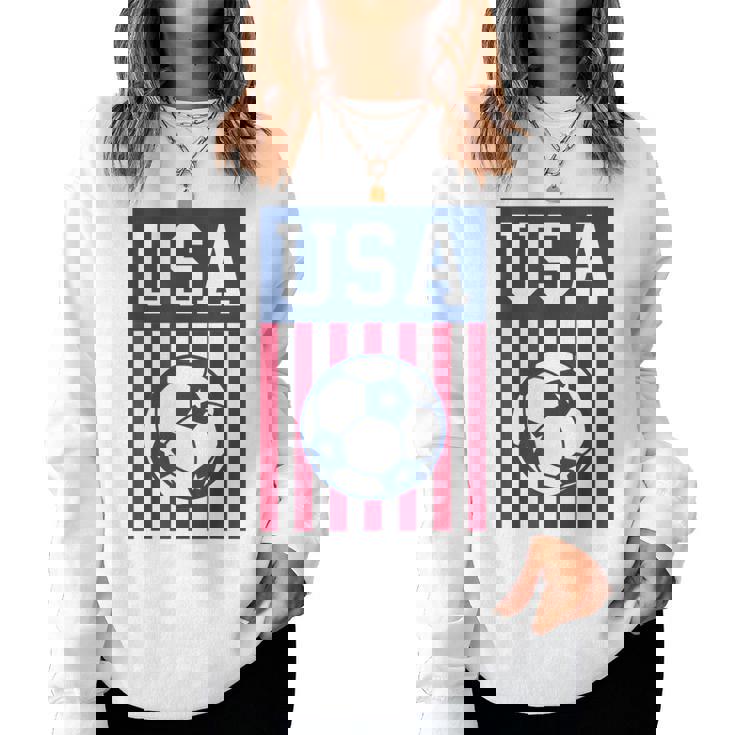 Usa Soccer Women Men Kids American Soccer Fan Soccer Women Sweatshirt