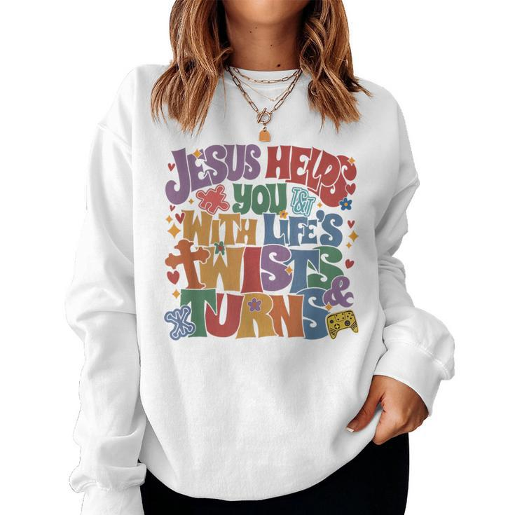 Vbs Twist And Turn 2023 Following Jesus Changes The Game Women Sweatshirt