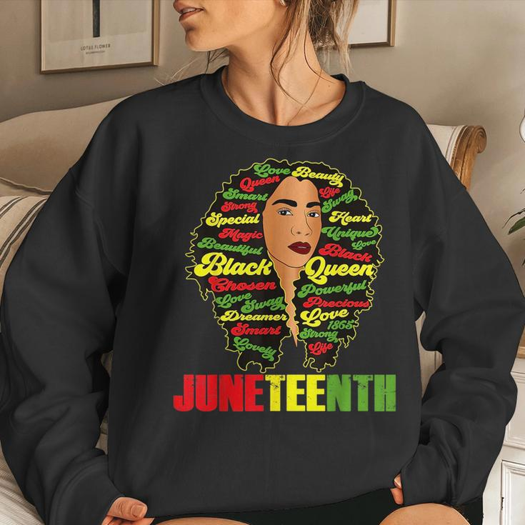 1865 Junenth Queen Celebrate African American Women Women Crewneck Graphic Sweatshirt Gifts for Her