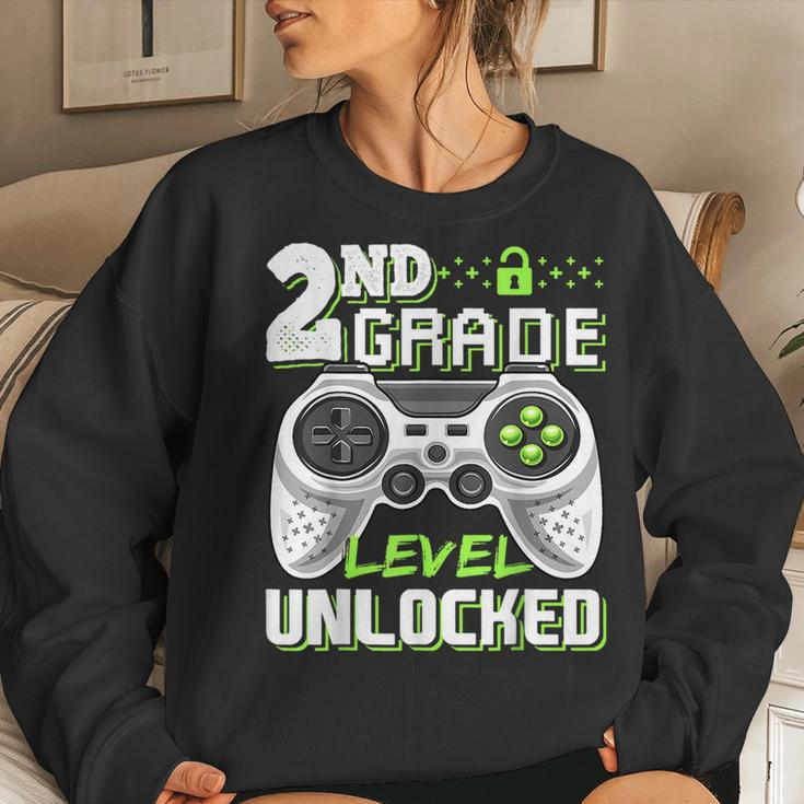 2Nd Grade Level Unlocked Video Game Back To School Boys Women Sweatshirt Gifts for Her
